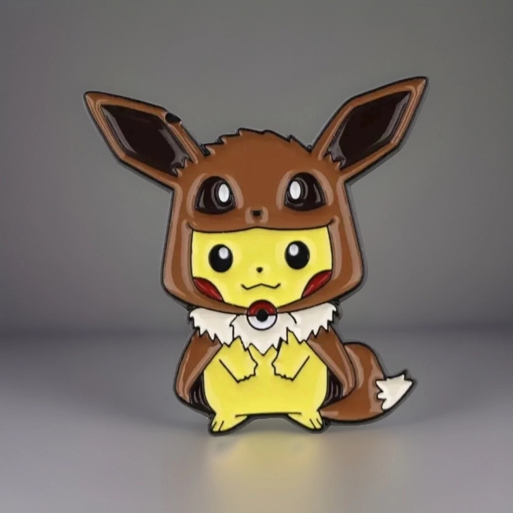 Pokemon Enamel Pins Poncho Pikachu x Eeveelution Eevee Evolution Set Of 9 - Picture 10 of 10